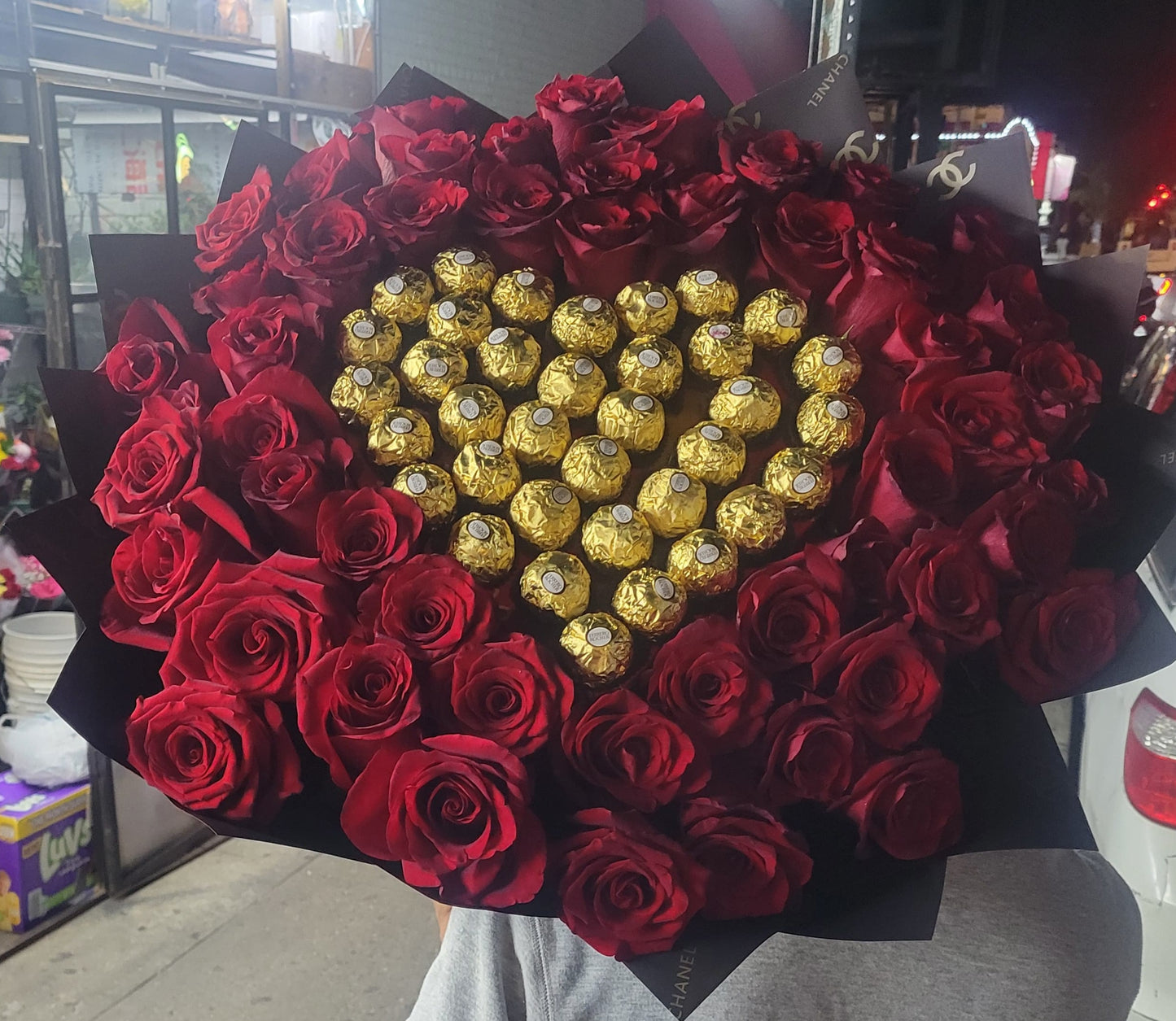 Choco-Heart Buchon Bouquet