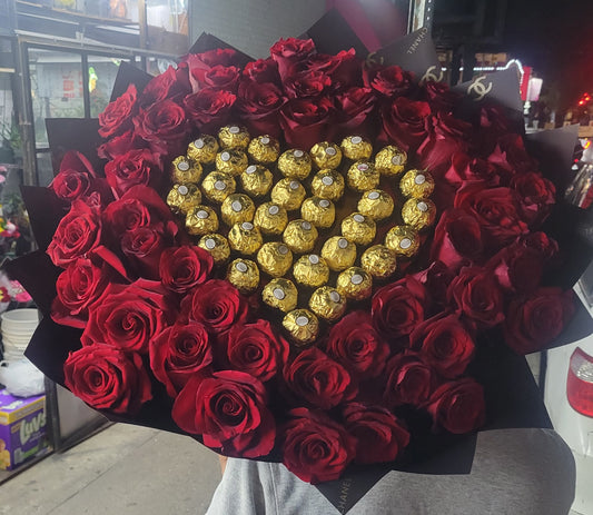 Choco-Heart Buchon Bouquet